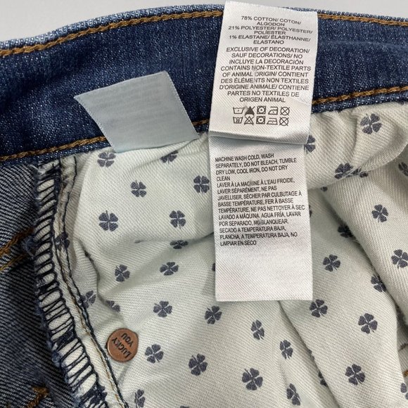 Lucky Brand 221 Jeans 34x30 Straight Leg Comfort Dark Blue Denim Mens - Picture 5 of 9